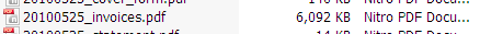 Explorer file listing